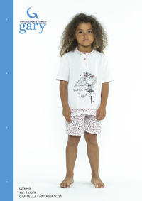 GIRL'S PAJAMA M/M L25049 Tellini S.r.l. Wholesale Clothing